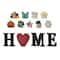 Glitzhome® Wooden Interchangeable HOME Tabletop Décor Set